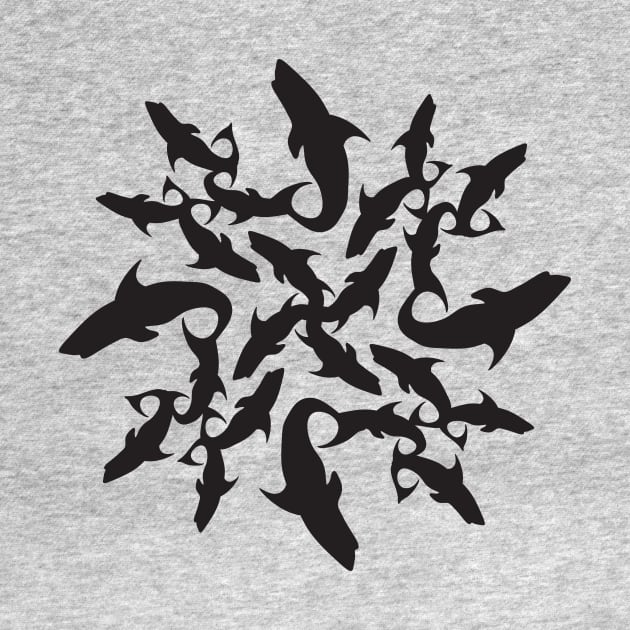 shark circle by hamiltonarts